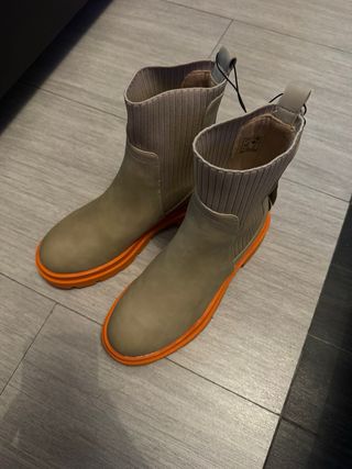 Stivali Promod beige/arancio taglia 37