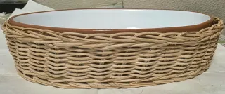 Casseruola in terracotta con cestino