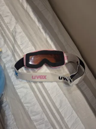 Gafas de esquí UVEX rosas. Infantil