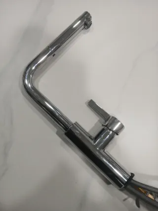 Grifo de fregadero alto acero inoxidable