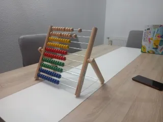 Ábaco de madera educativo