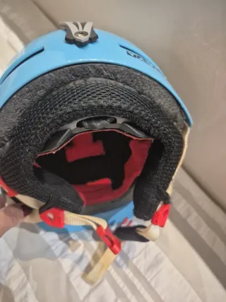 Casco de esquí infantil azul