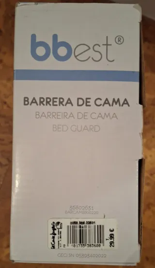 Barrera de Cama Plegable 90x43cm