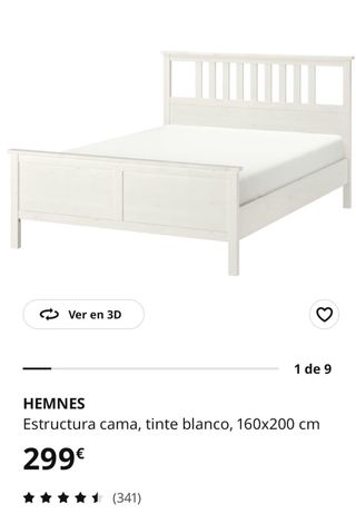 Cama Ikea HEMNES 1,60cm
