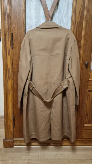 Gabardina Larga Francesa Beige