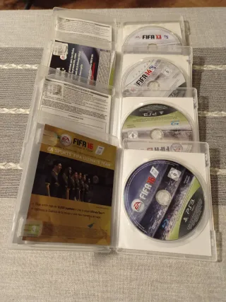 Lote 4 Juegos FIFA PS3: 13, 14, 15, 16