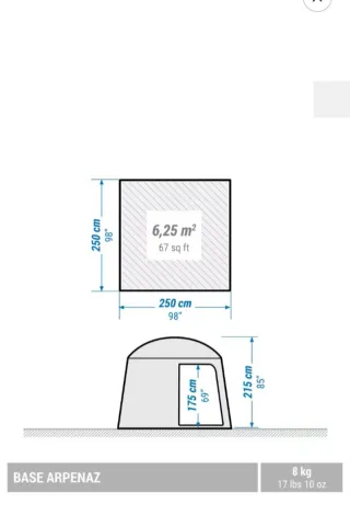 Tienda de campaña Decathlon Arpenaz