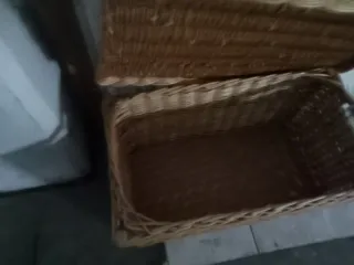 Baúl de mimbre Zara Home para almacenaje