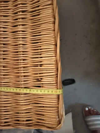 Baúl de mimbre Zara Home para almacenaje