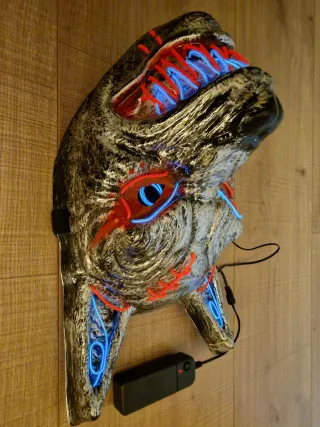 Máscara LED Negra para Carnaval/Halloween