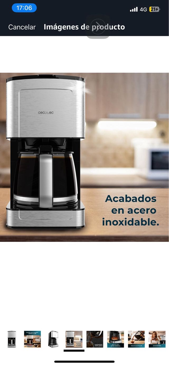 Cafetera Cecotec NUEVA Coffee 56 Heat