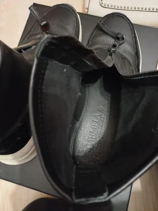 Botines piel Carmela negros