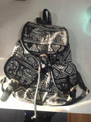 Mochila con estampado de elefantes