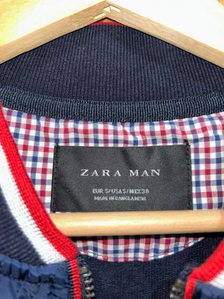 Chaqueta Zara hombre “entretiempo” azul marino