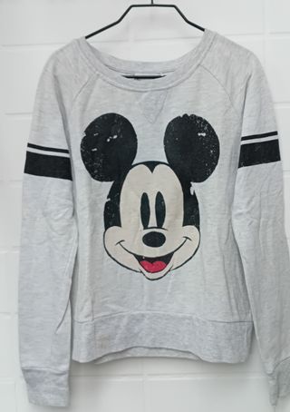 Sudadera Mickey Mouse Gris y Negra