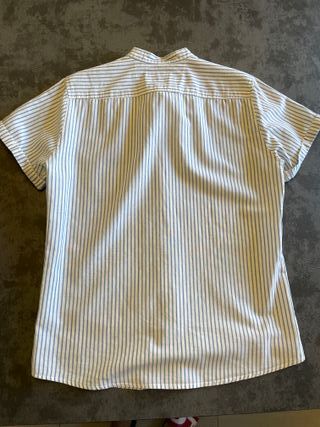 Camicia a righe manica corta