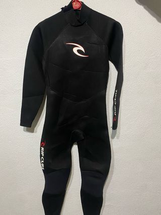 Traje de neopreno corto azul talla S