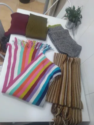 Gorros, bufandas y bragas punto niña