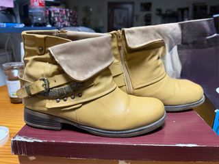 Botines Beige/Marrón