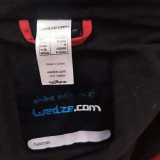 Mono de esquí rojo talla 6