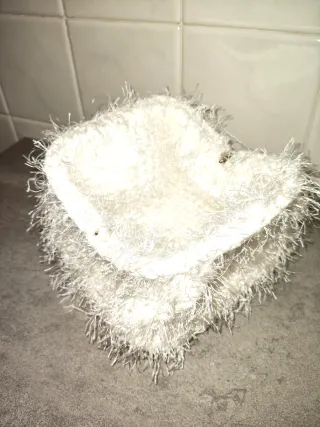 Borse uncinetto fatte a mano bianche