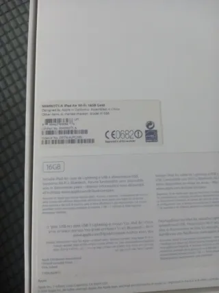 Caja iPad Air Apple 16 GB Gold