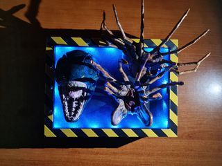 alien booknook with remote control to change color