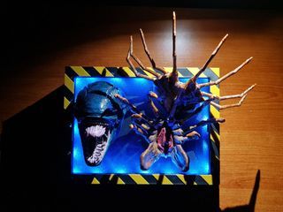 alien booknook with remote control to change color