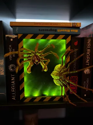 alien booknook with remote control to change color