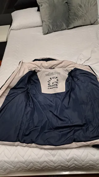 Chaqueta acolchada beig