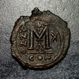 Moneta Bizantina Giustiniano II e Sofia 565-578 dC