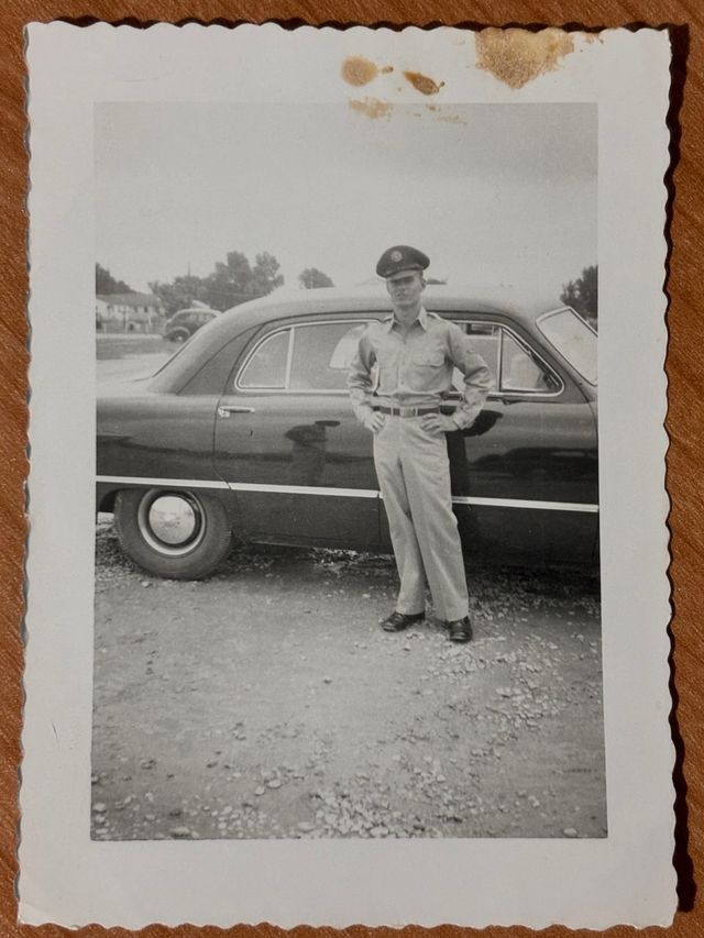 Foto antigua americana militar años 50-60