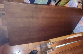 Mesa comedor extensible madera haya maciza 160x90