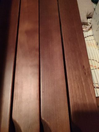 Mesa comedor extensible madera haya maciza 160x90