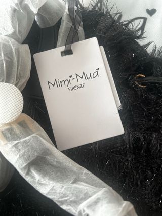 Zaino Mimi Muà nero in tweed