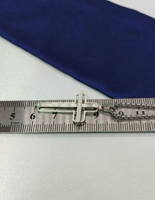 Collar Cruz Acero Inoxidable