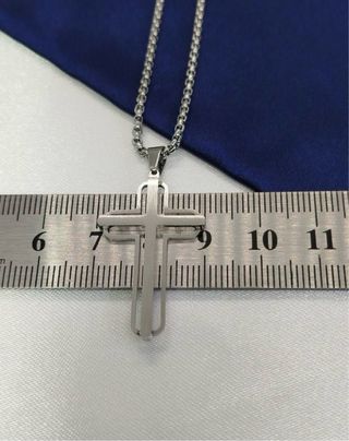 Collar Cruz Acero Inoxidable