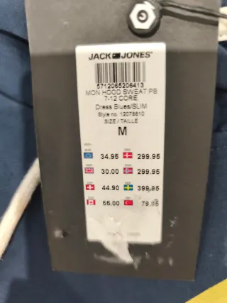 Sudadera Jack & Jones Hombre Azul