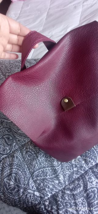 Mochila polipiel burdeos