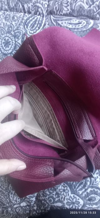 Mochila polipiel burdeos