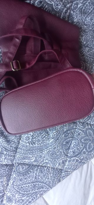 Mochila polipiel burdeos