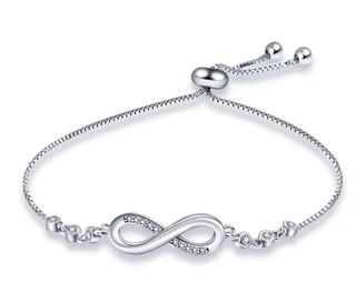 Pulsera Infinito Plata con Circonitas
