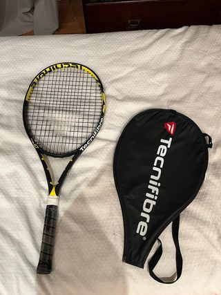 Raqueta de Tenis Tecnifibre con funda negra niño
