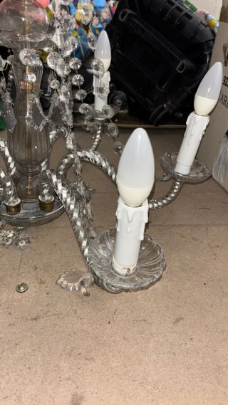 Lámpara araña cristal vintage