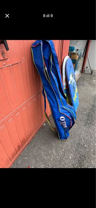 6 canne da pesca con mulinelli