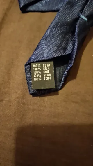 Corbata Purificación García Azul Seda