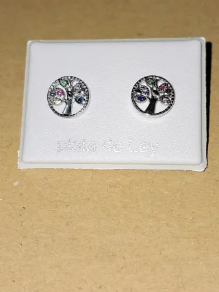 Pendientes Árbol de la Vida Plata de Ley