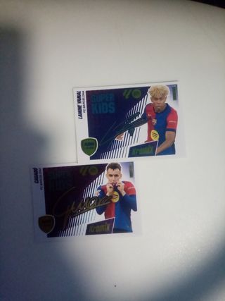 Lamine Yamal y Casadó Cartas LaLiga Firmadas