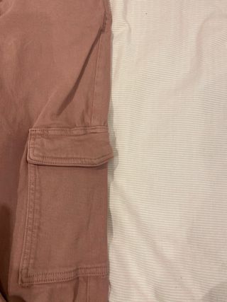 Pantalón cargo campana rosa Mango 12 años(152cm)