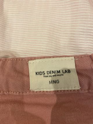 Pantalón cargo campana rosa Mango 12 años(152cm)